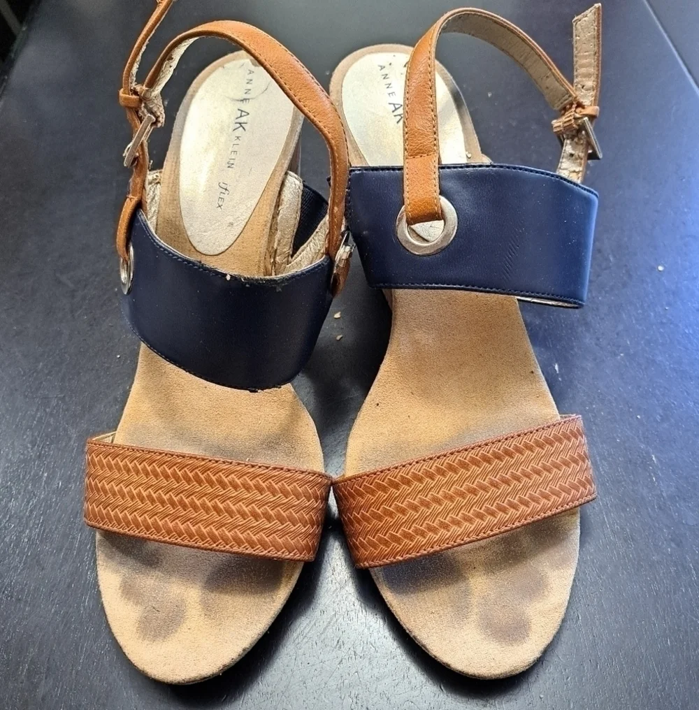 Anne Klein Iflex Atkaye  Cork Wedge Sandal
